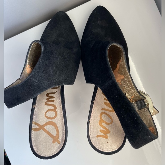 💖(2 for $15)💖 Sam Edelman Black Suede Heels (Please Read Description) - Picture 3 of 13
